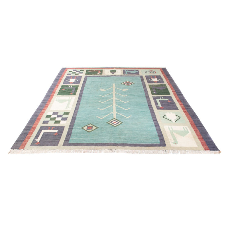 Kelim Rug - Trendy - 240 x 200 cm - light blue