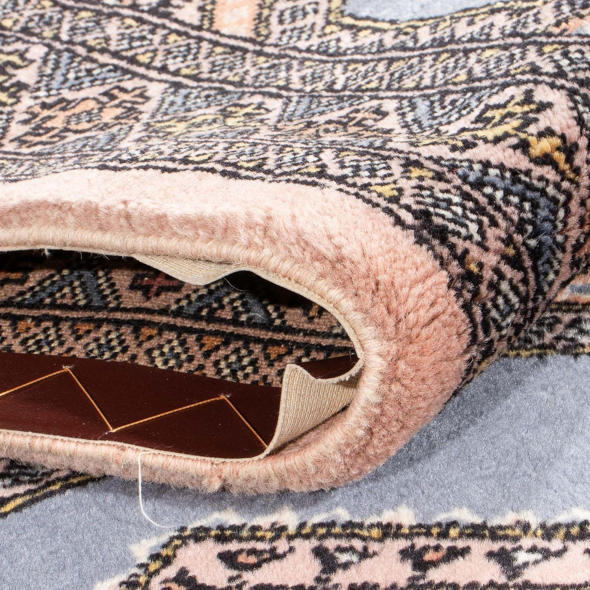 Runner Pakistani Rug - 325 x 80 cm - light blue