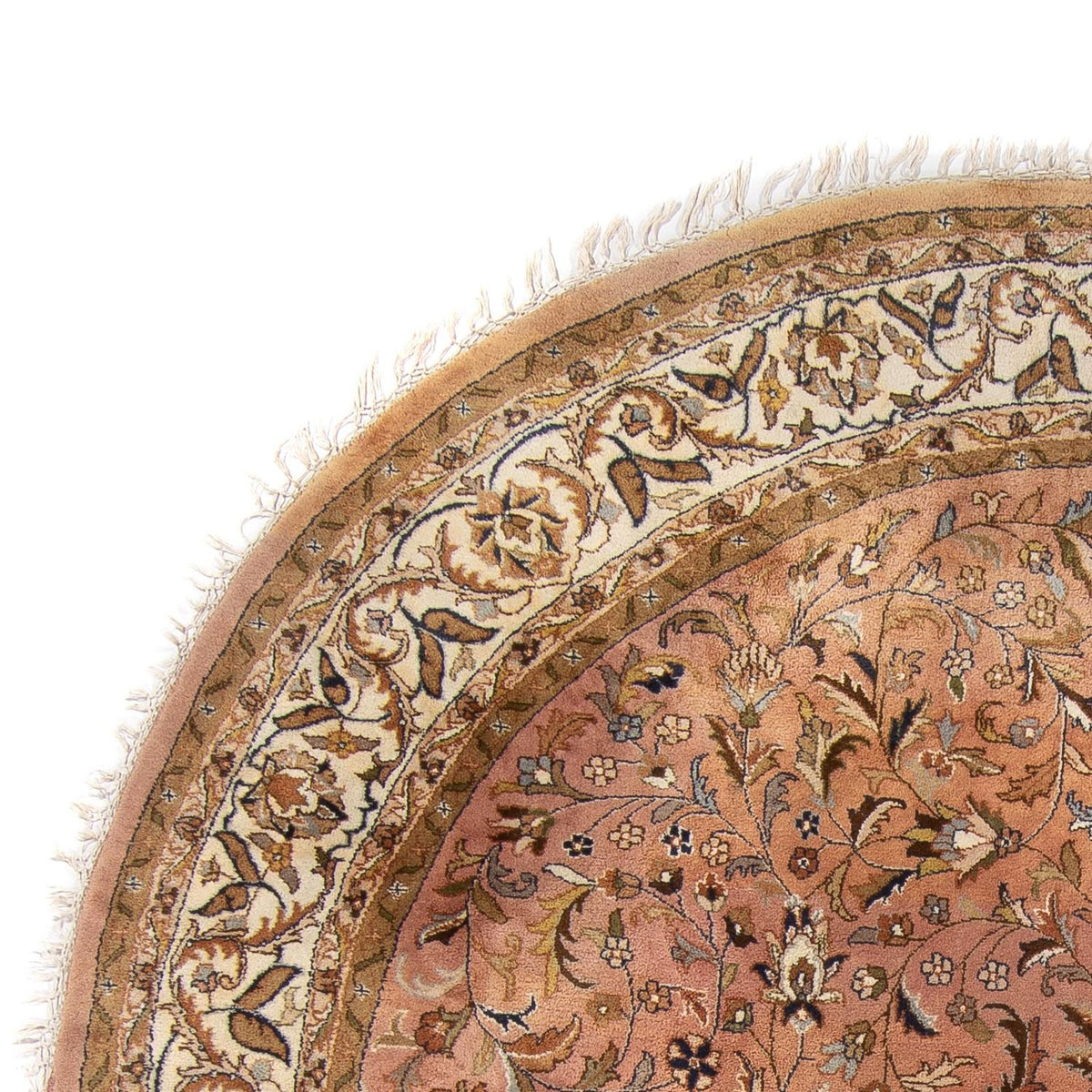 Oriental Rug - Indus round  - 245 x 245 cm - salmon