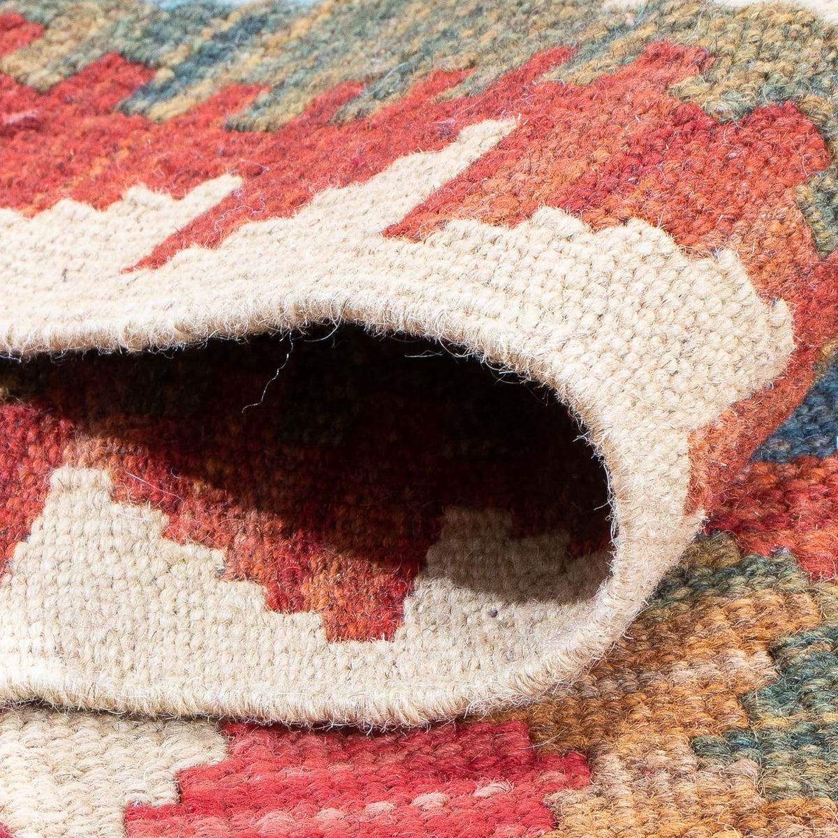 Runner Kelim Rug - Splash - 300 x 80 cm - multicolored