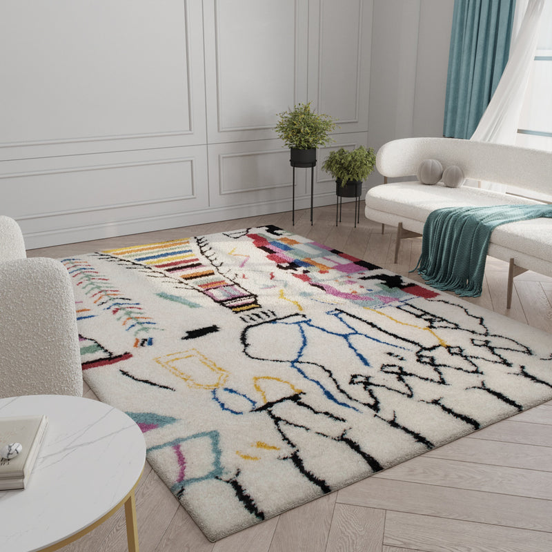 Wool Rug ColorfulMarrakesh - Wool Rug