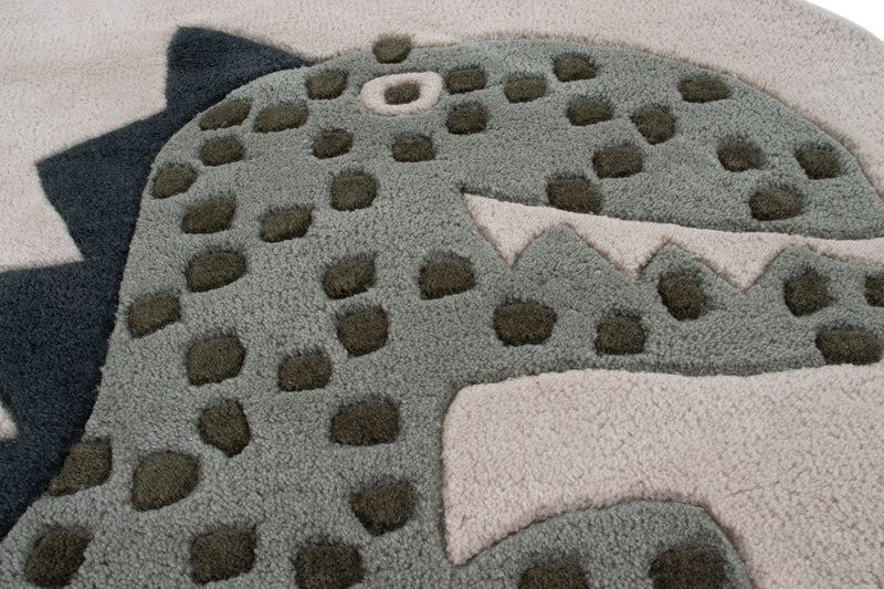 Dinosaur Kids Rug Round
