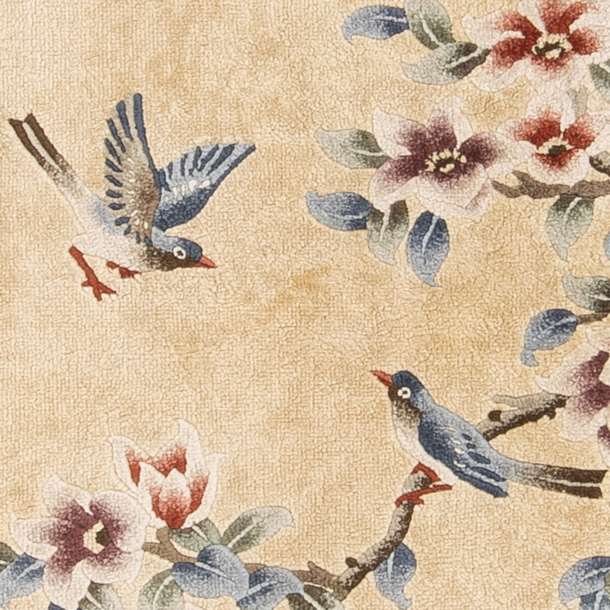 Silk Rug - Chinese Silk - 120 x 61 cm - gold