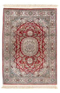 Silk Rug - Chinese Silk - 93 x 62 cm - red