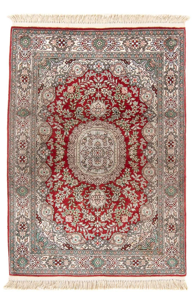 Silk Rug - Chinese Silk - 93 x 62 cm - red