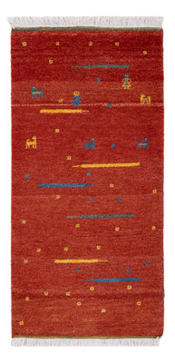 Gabbeh Rug - Indus - 140 x 70 cm - caramel