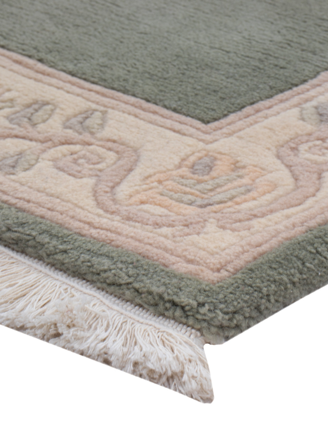 China Teppich - 140 x 70 cm - olivgrün