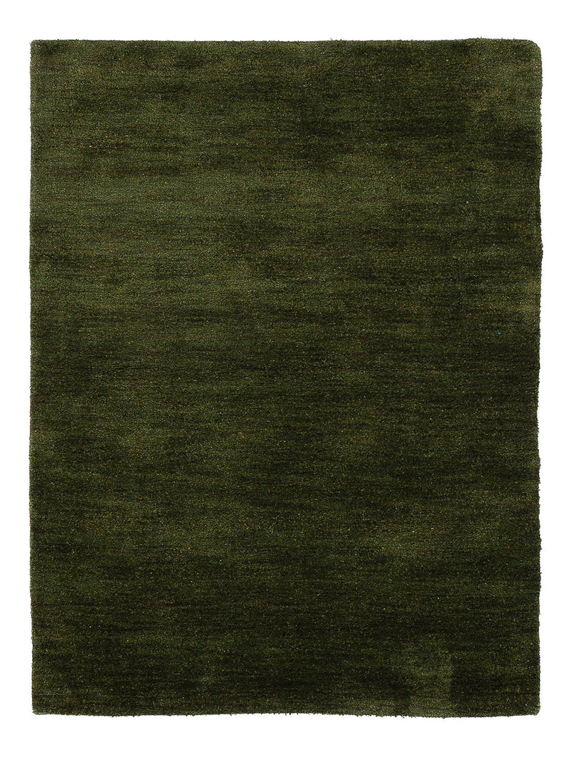 Gabbeh Teppich - Loribaft Softy - 150 x 100 cm - dunkelgrün