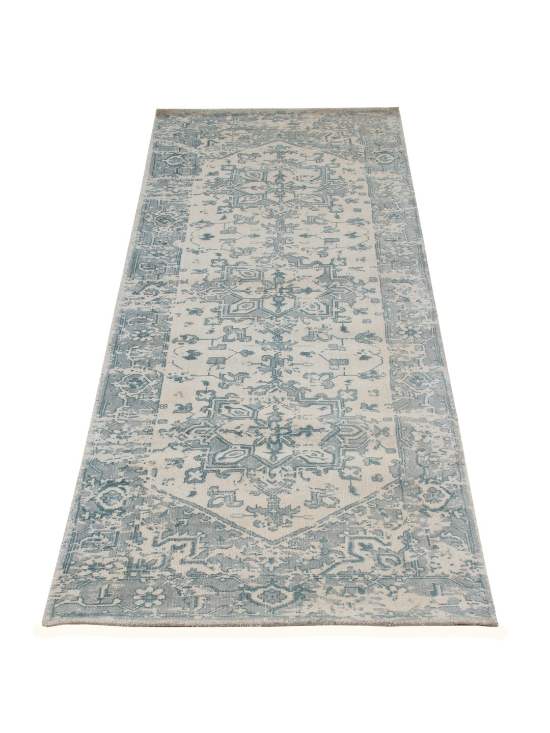 Läufer Viskose - 240 x 80 cm - türkis