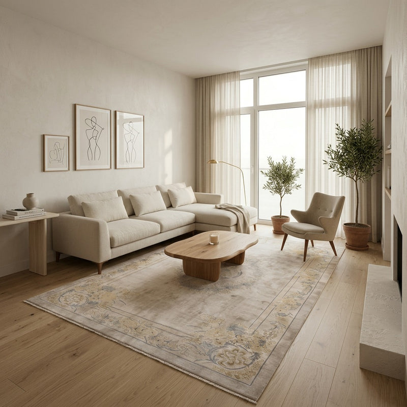 Chinese Silk Rug - Oriental Rug