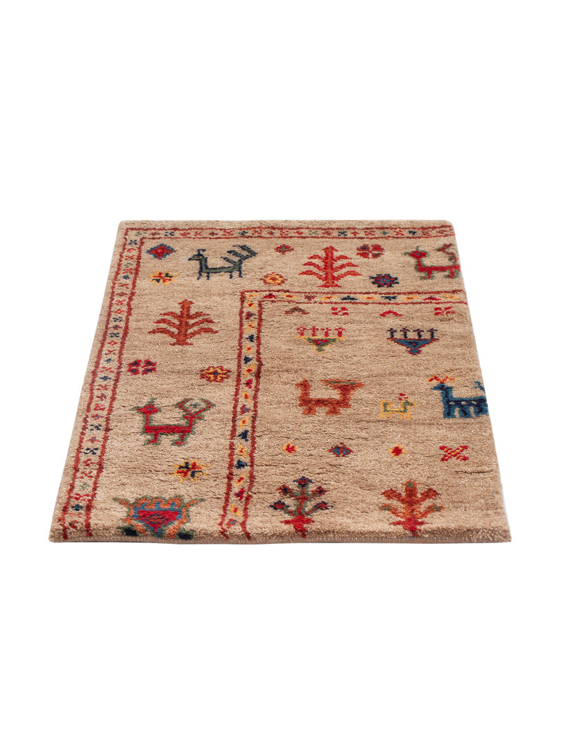 Gabbeh Teppich Indus 90x60cm - Wollteppich