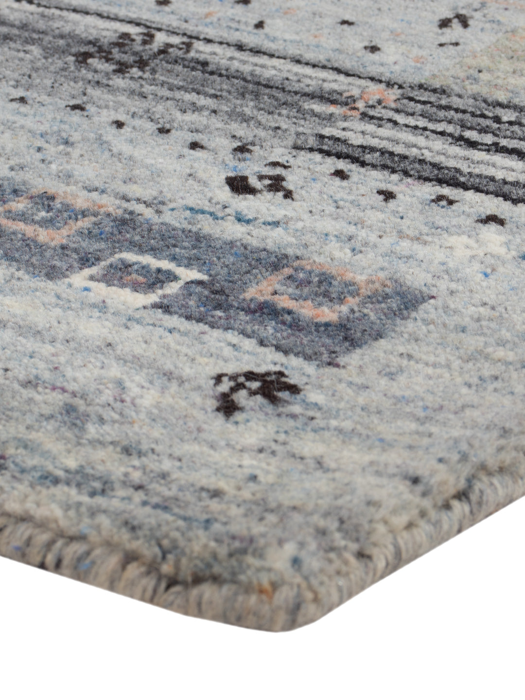 Gabbeh Teppich - Loribaft Softy - 90 x 60 cm - mehrfarbig