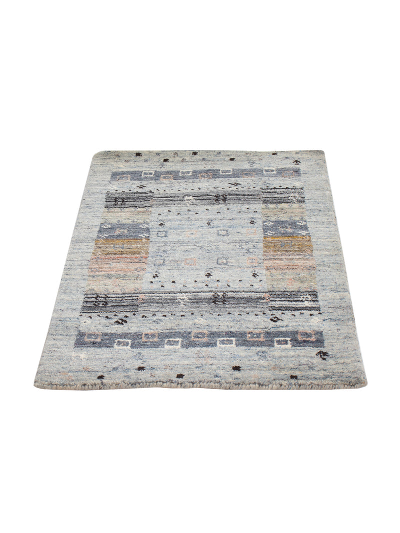 Gabbeh Teppich - Loribaft Softy - 90 x 60 cm - mehrfarbig