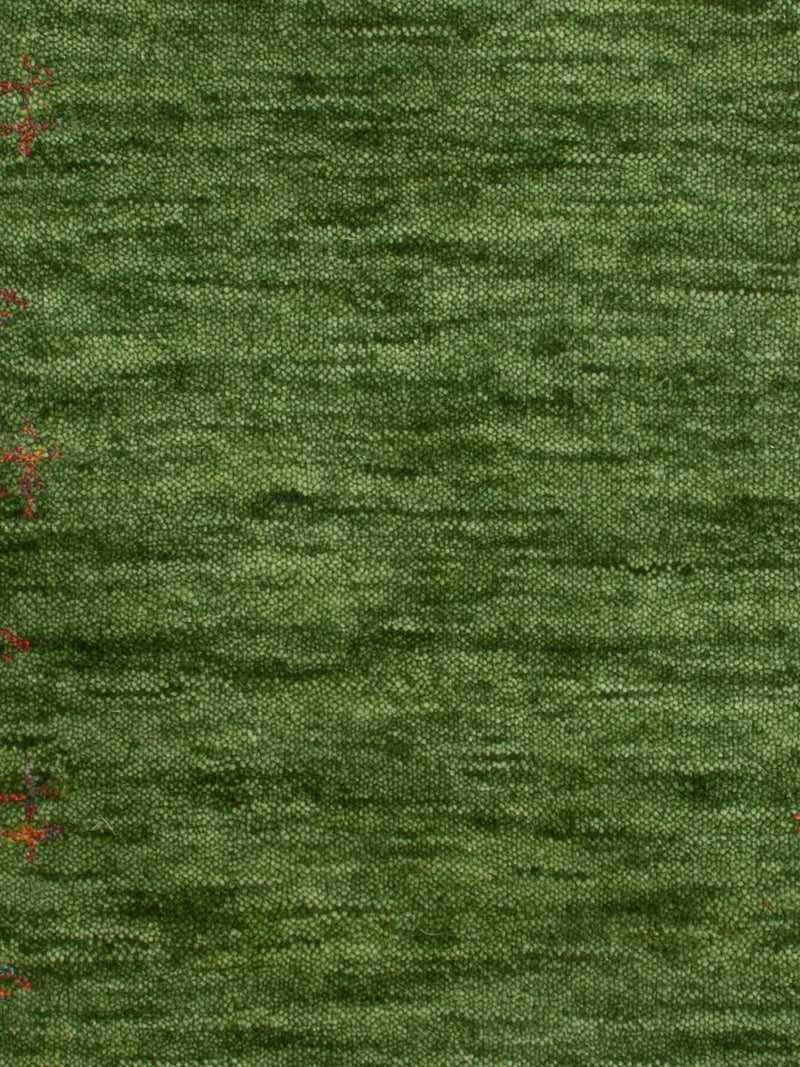 Gabbeh Teppich - Loribaft Softy - 90 x 60 cm - grün