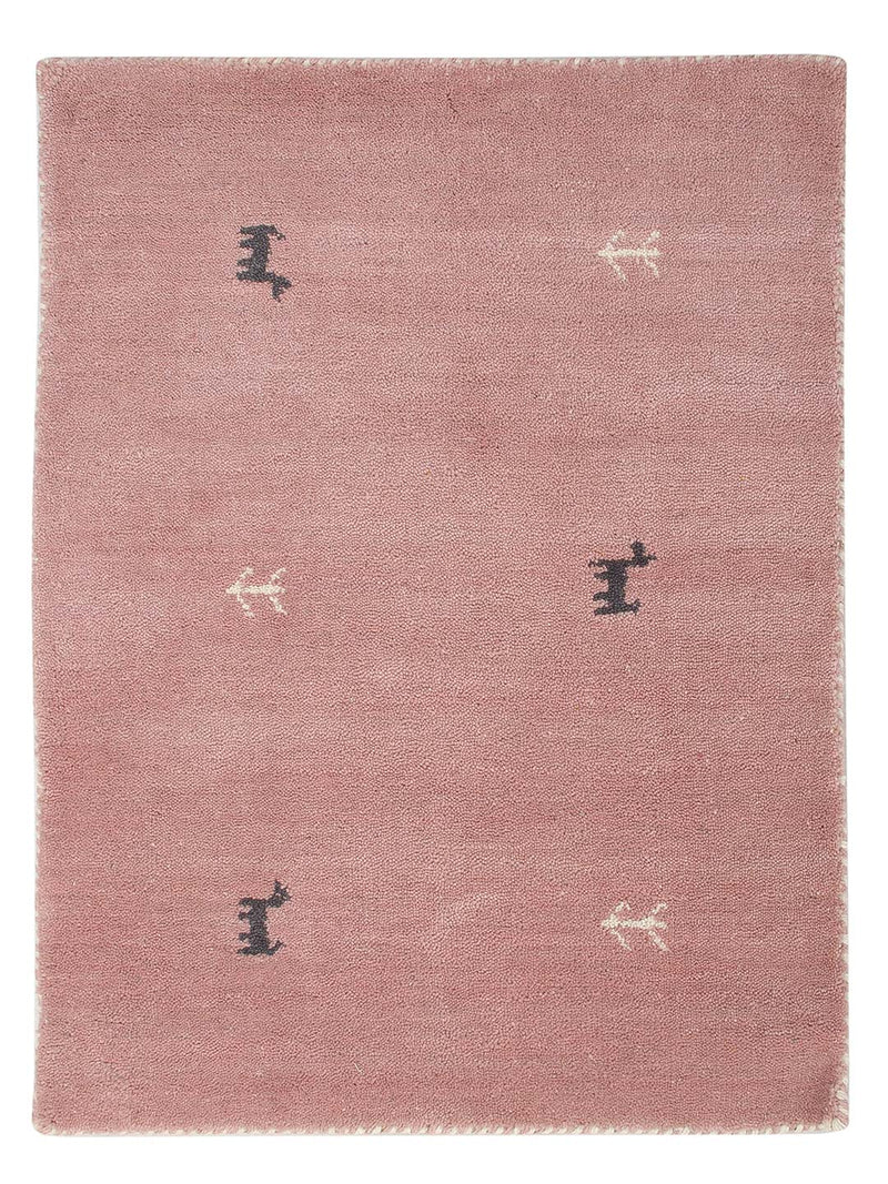 Gabbeh Teppich - Loribaft Softy - 90 x 60 cm - rosa