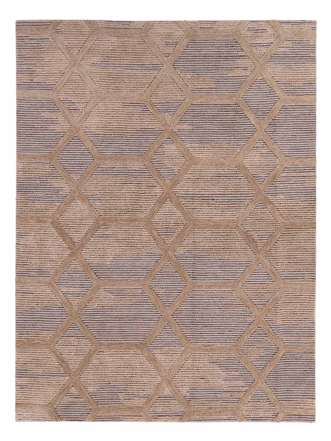 Designer Teppich - 290 x 230 cm - hellbeige