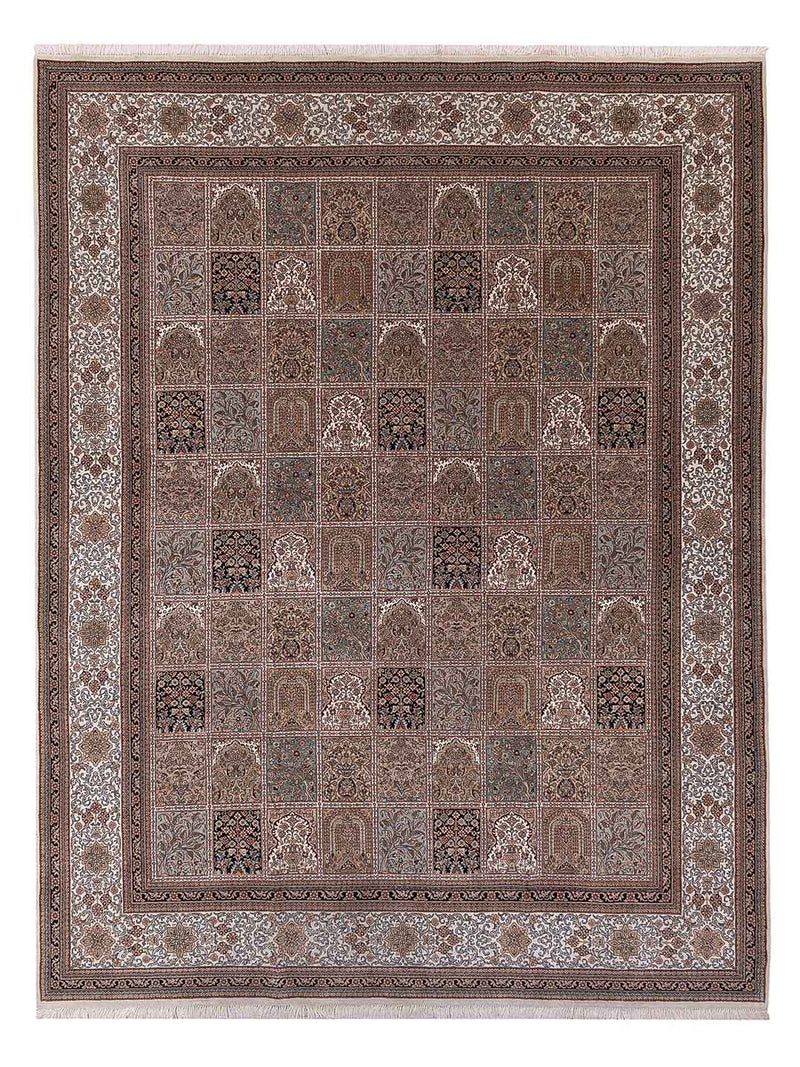 Indo Qom Rug - Oriental Rug