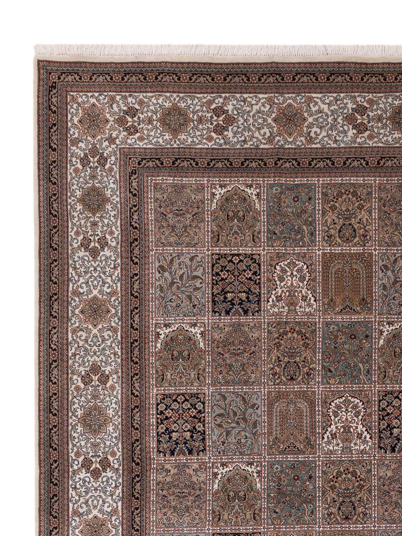 Indo Qom Rug - Oriental Rug
