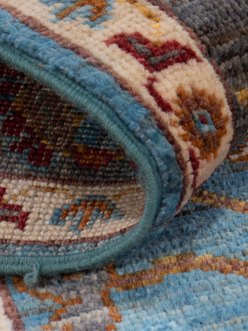 Ziegler Teppich - 209 x 155 cm - blau