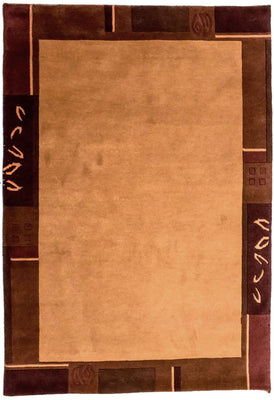 Nepal Rug - 201 x 146 cm - orange