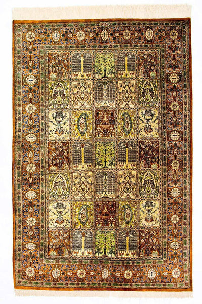 Qom Silk Rug 101x152cm - Persian Rugs