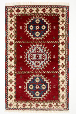 Oriental Rug - 154 x 93 cm - red
