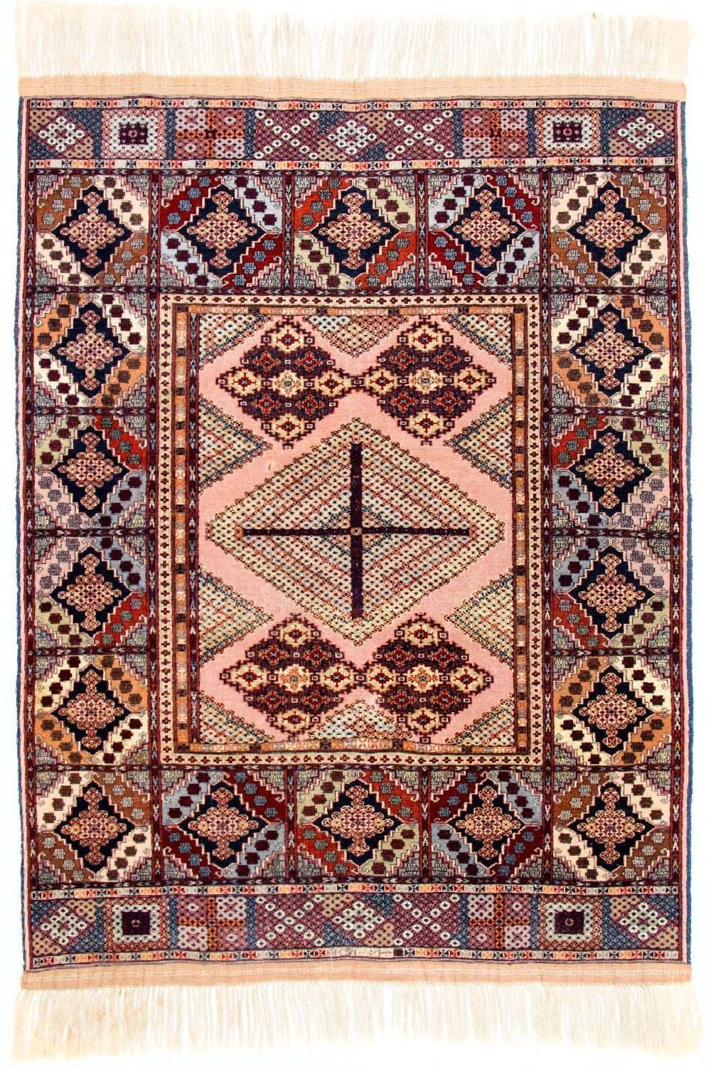 Afghan Rug - 140 x 120 cm - rose