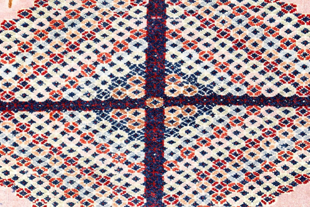 Afghan Rug - 140 x 120 cm - rose