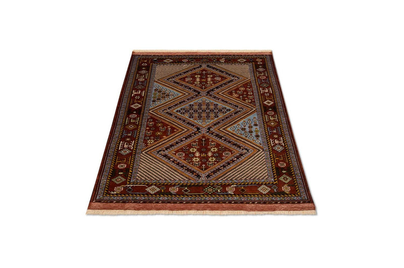 Afghan Rug - 148 x 118 cm - brown