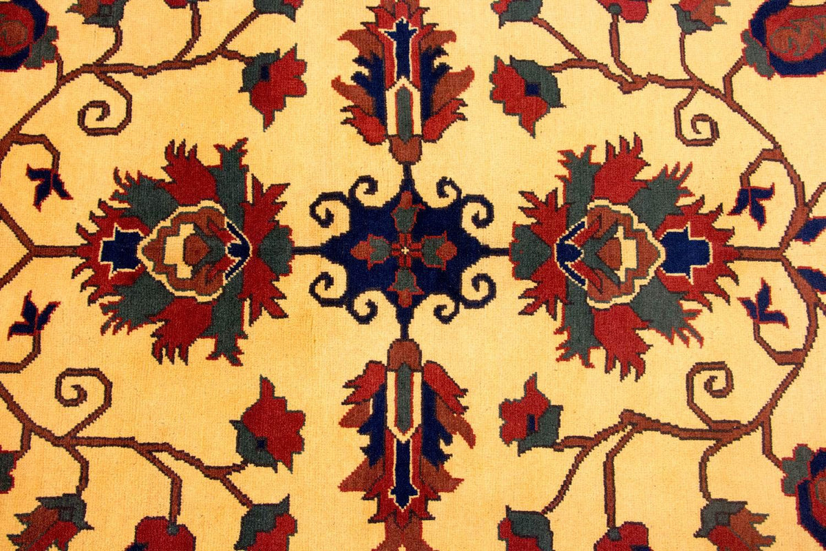 Afghan Rug - Hatschlu - 201 x 155 cm - yellow