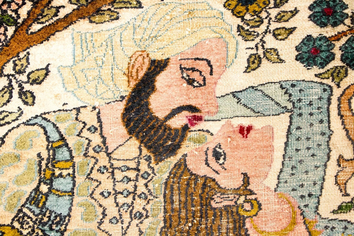 Silk Rug - Kashmir Silk - 150 x 92 cm - multicolored