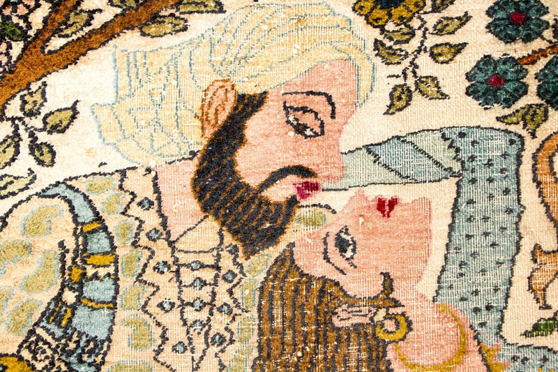 Silk Rug - Kashmir Silk - 150 x 92 cm - multicolored