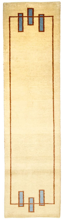 Runner Gabbeh Rug - Indus - 294 x 80 cm - beige