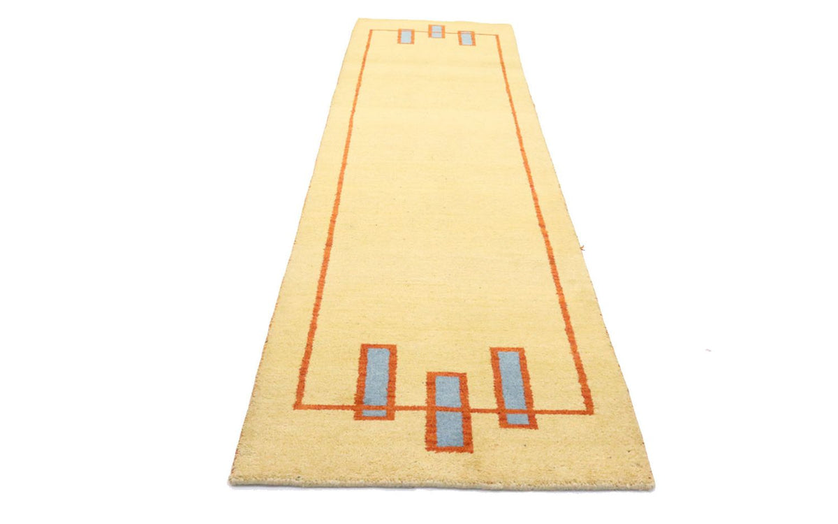 Runner Gabbeh Rug - Indus - 294 x 80 cm - beige
