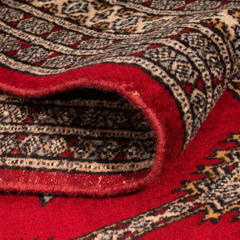 Runner Pakistani Rug - 247 x 83 cm - dark red
