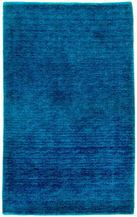 Runner Wool Rug - 180 x 107 cm - blue
