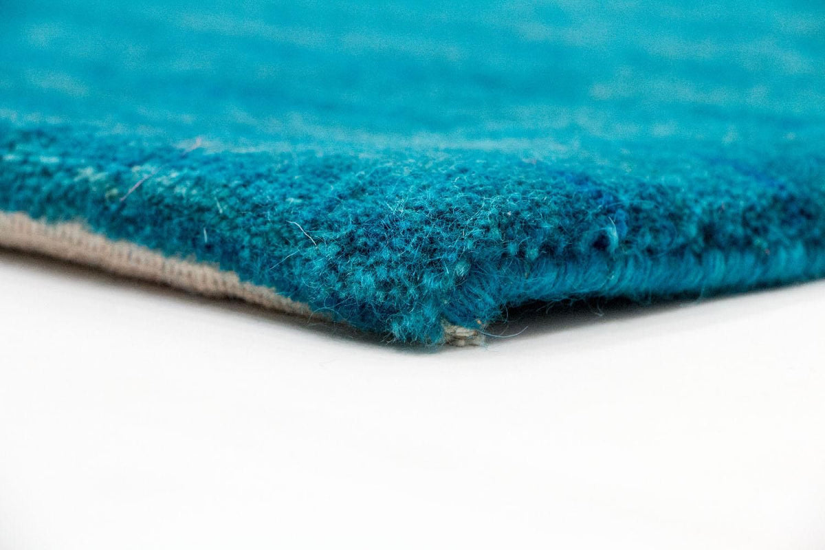 Runner Wool Rug - 180 x 107 cm - blue
