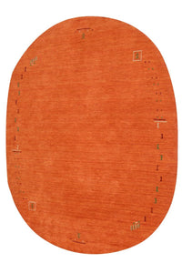Gabbeh Rug - Indus round  - 200 x 200 cm - orange