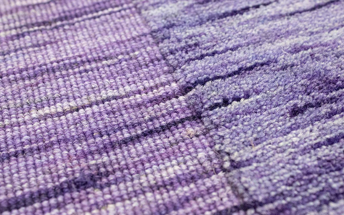 Wool Rug - 90 x 60 cm - purple