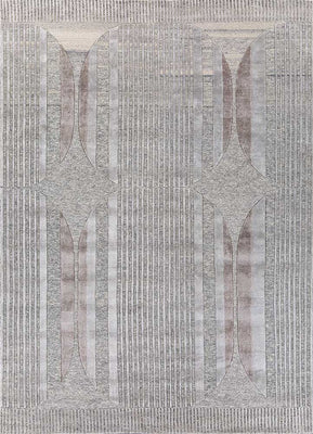 Designer Rug - 270 x 180 cm - silver