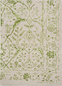 Wool Rug - 120 x 73 cm - green