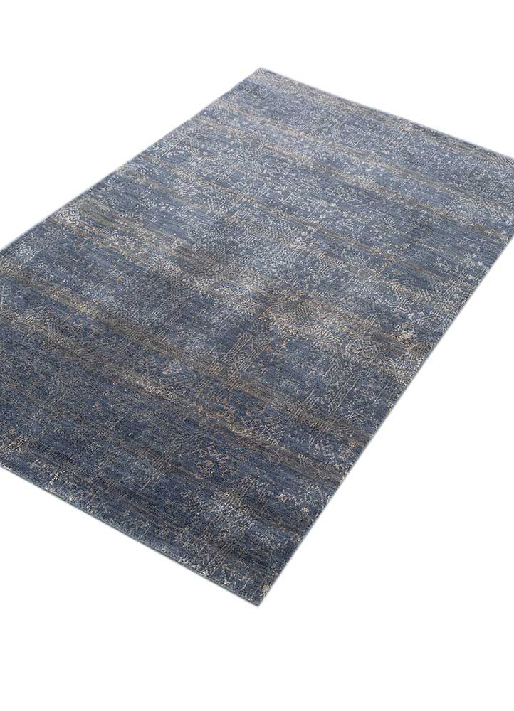 Wool Rug - 150 x 90 cm - dark blue