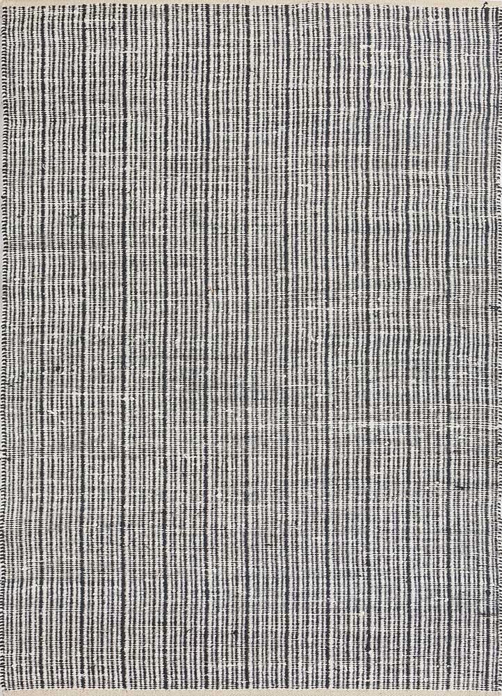 Sisal Rug - 240 x 150 cm - black and white