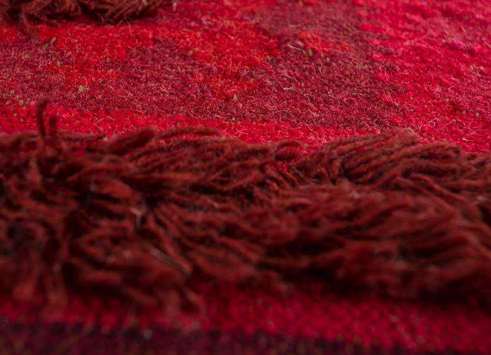 Wool Rug - 225 x 150 cm - red