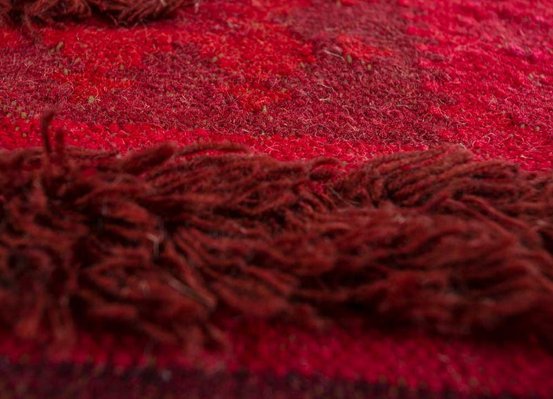 Wool Rug - 225 x 150 cm - red