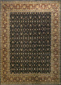 Wool Rug - 450 x 360 cm - blue