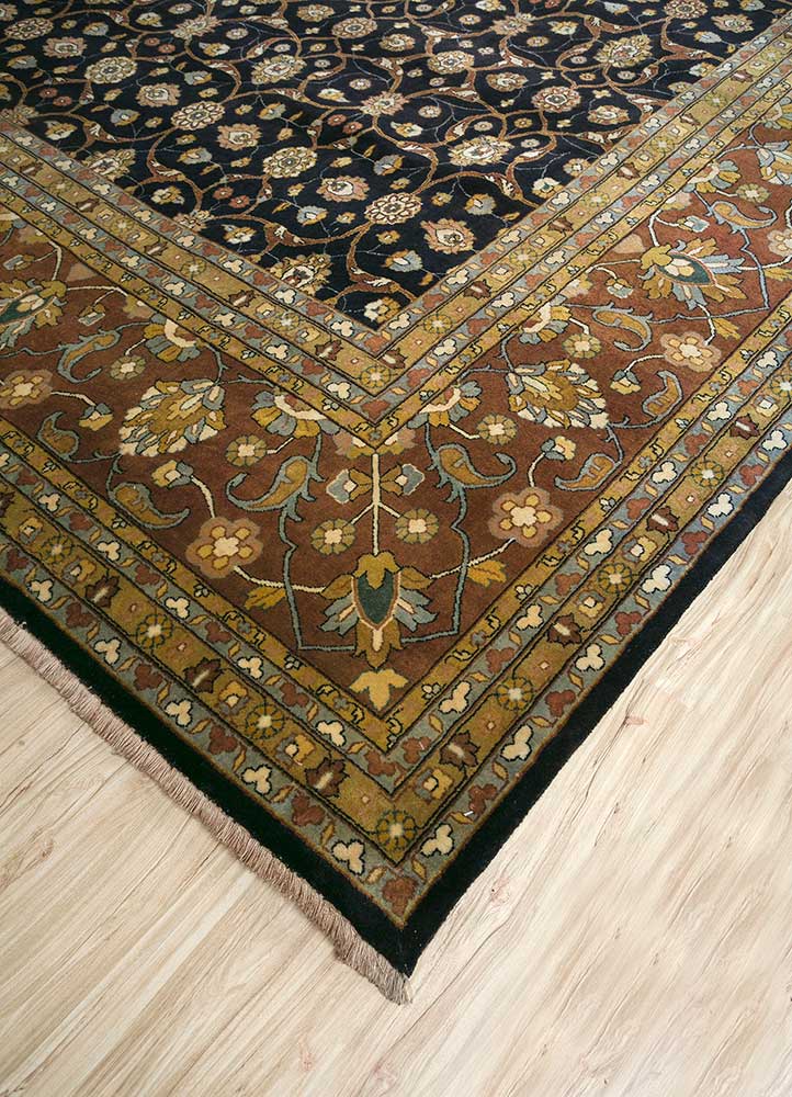 Wool Rug - 450 x 360 cm - blue