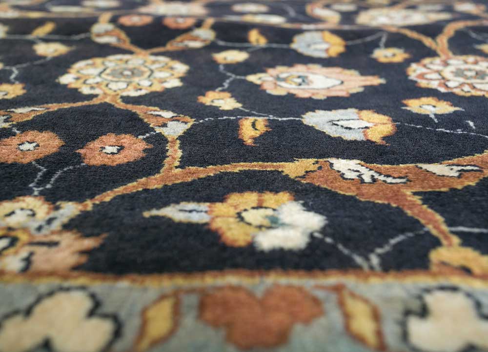 Wool Rug - 450 x 360 cm - blue