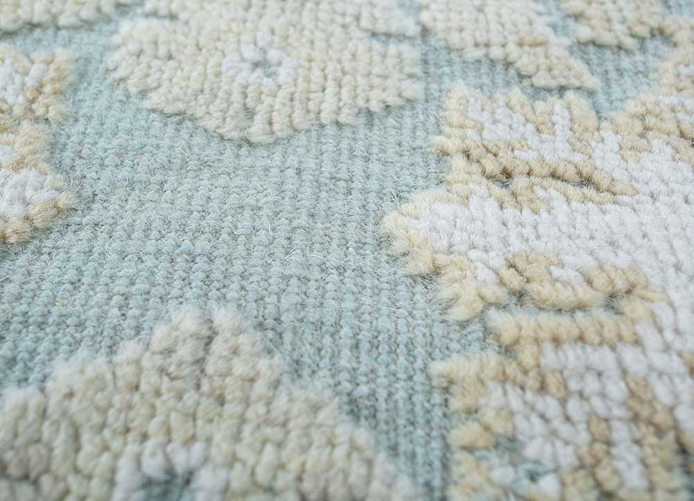 Wool Rug - 345 x 300 cm - blue