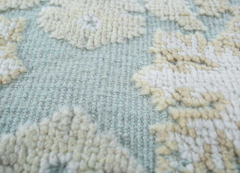 Wool Rug - 345 x 300 cm - blue